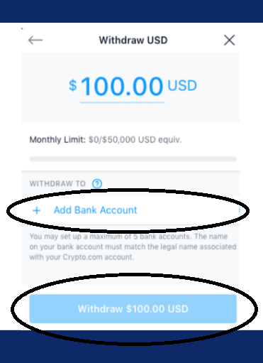 How to Withdraw Money from crypto.com to Bank Account
